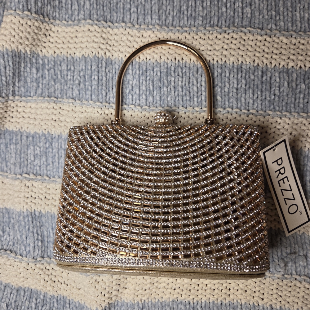 Prezzo Gold Women's Evening Handbag